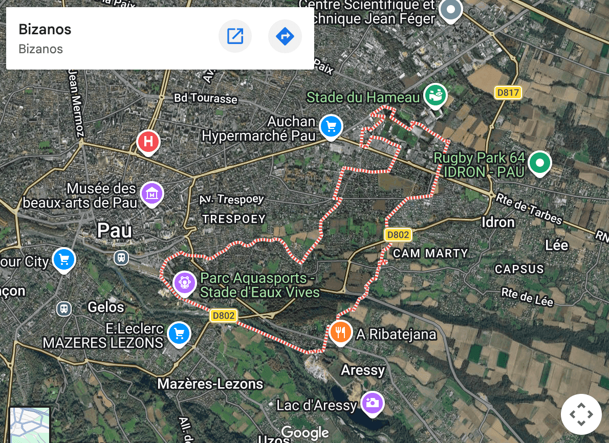Bizanos Maps